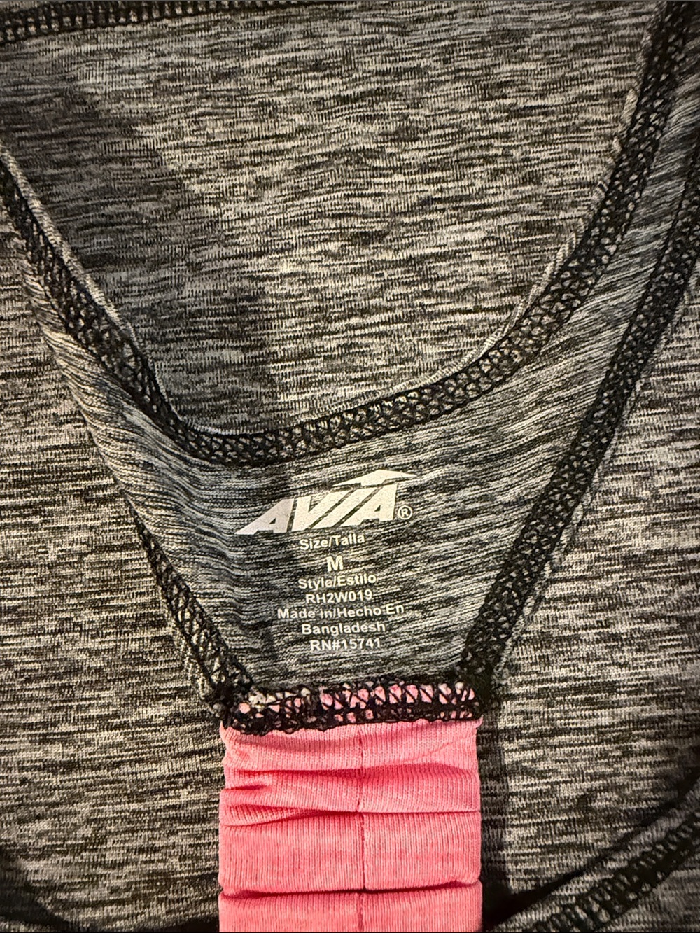 Avia Gray Marled Racerback Tank - Picture 2 of 3